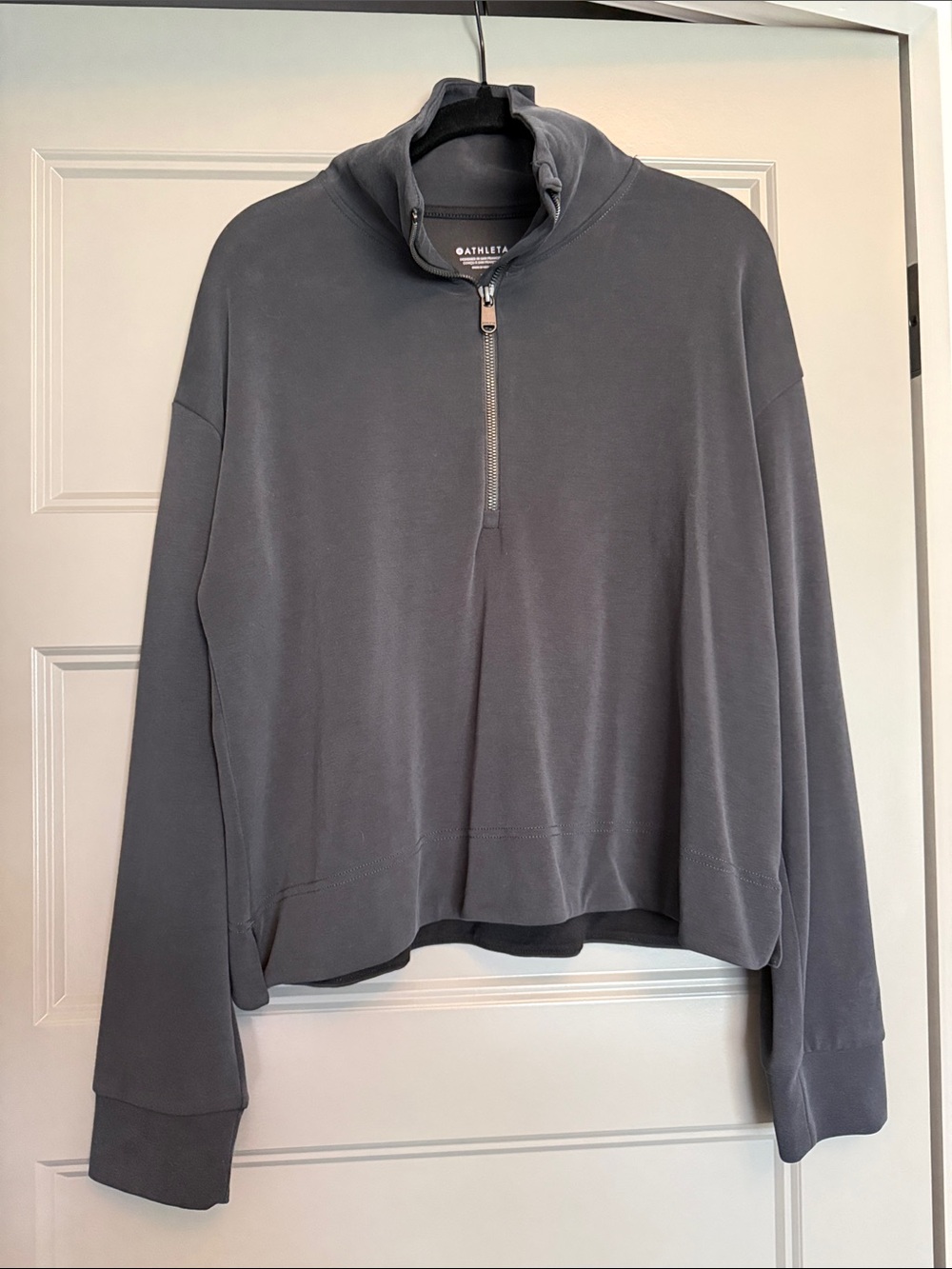 Athleta Black Half-Zip Pullover
